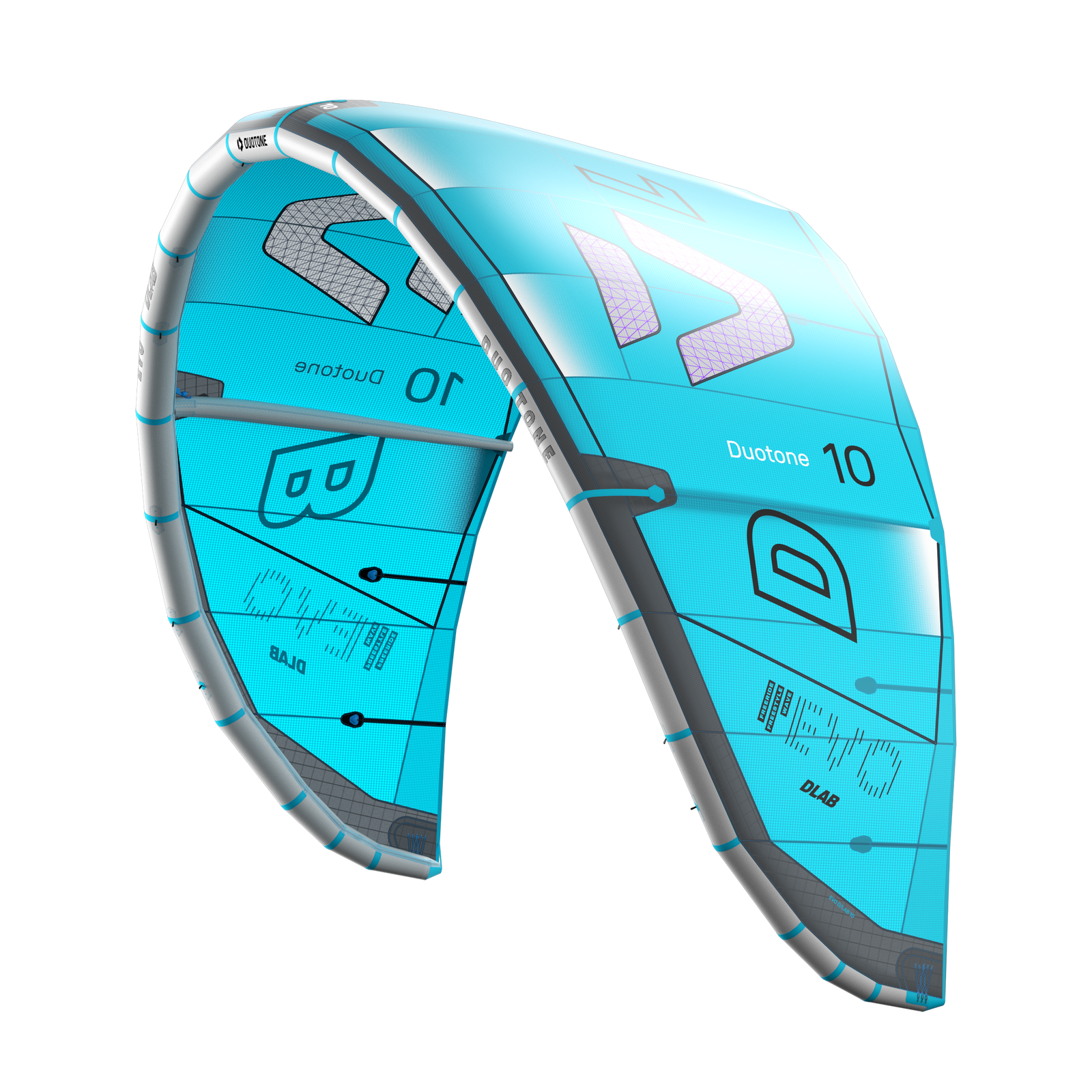 Duotone Evo D/LAB 2027 kite in cyan